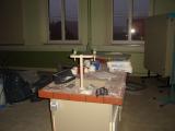 Klassenräume als Materiallager und Handwerker-Aufenthaltsräume